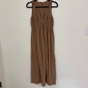 ZARA  Tan Maxi Dress Women’s Size Medium